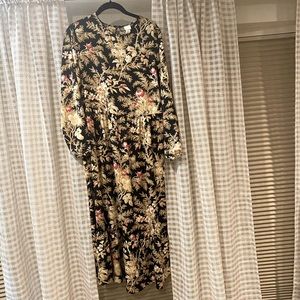 H&M size S floral satin dress